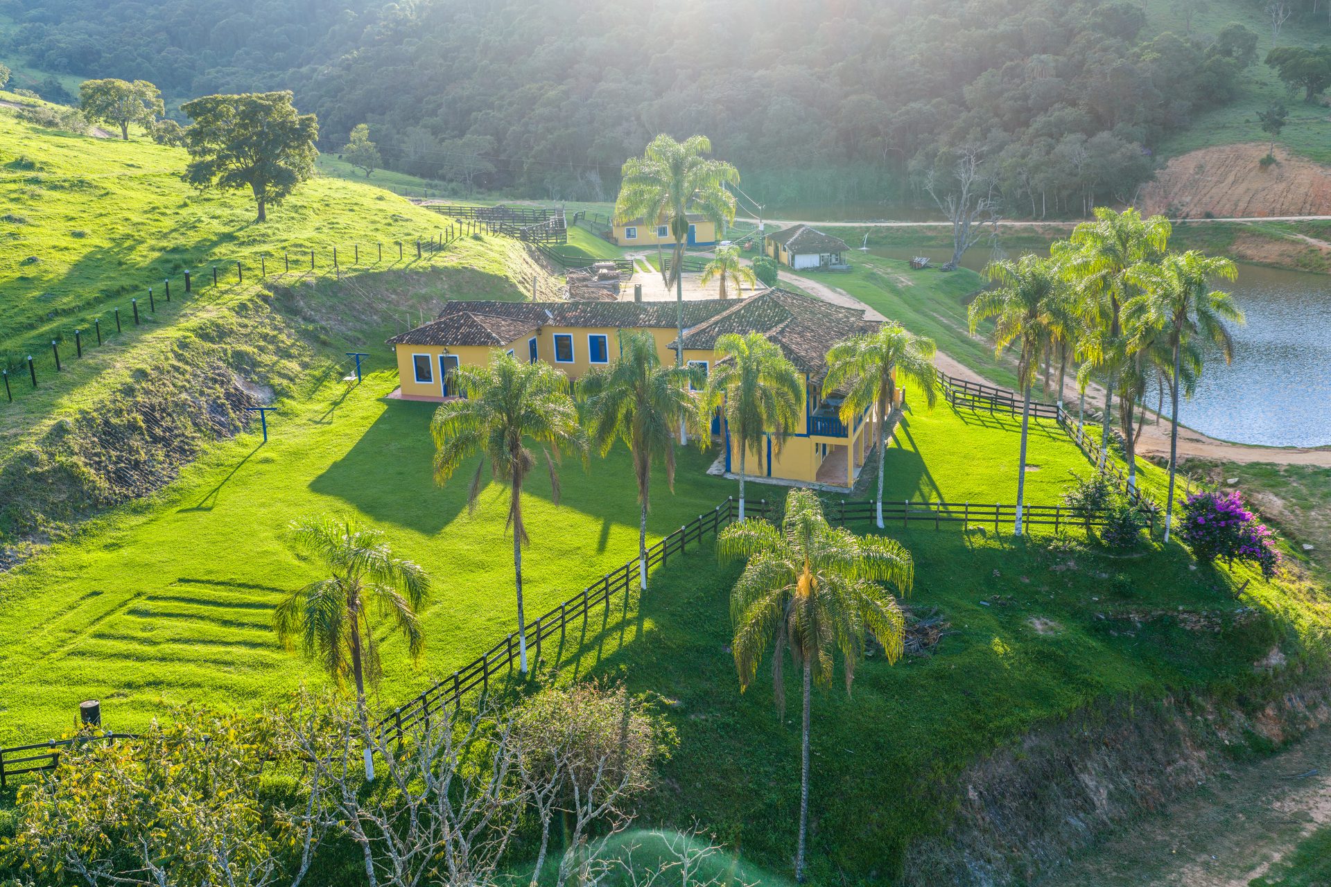 Vista aérea da Fazenda Córrego Grande